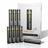 Imuto 1300mWh Lithium-ion AAA Rechargeable Batteries – 8-Pack