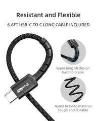 imuto USB C Charger 65W,100w usb c to usb c cable ( 6.6FT Neylon)