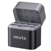 Imuto Flip-Cover 8-Slot Charger - AA Lithium & NiMH Compatible