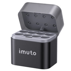Imuto Flip-Cover 8-Slot Charger - AA Lithium & NiMH Compatible