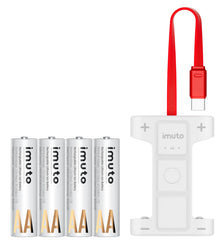 Imuto 3600mWh AA Battery charger and discharger Charging kit 4-Pack