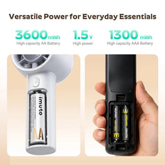 Imuto 3600mWh AA & 1300mWh AAA Lithium Rechargeable Battery Set – Fast Charging 4-Slot Smart Charger Included